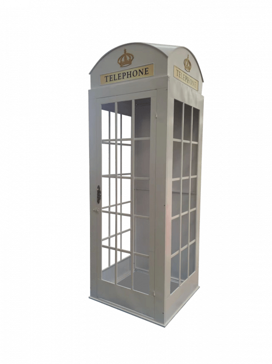 White Telephone Booth